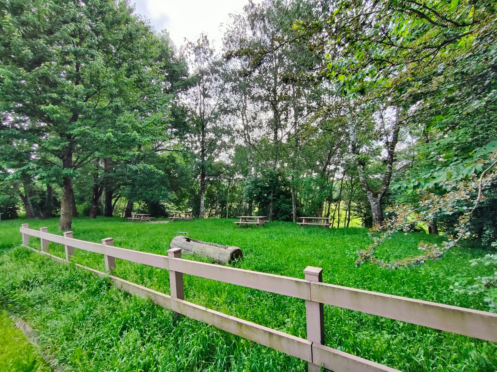 Area di sosta a Binago - tavoli e fontanella