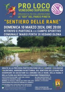 passeggiata notturna al sentiero delle rane